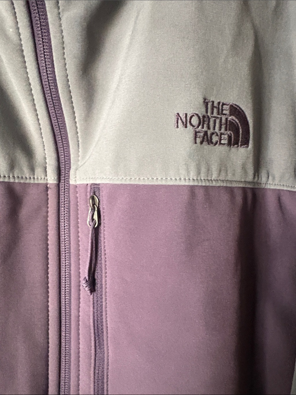 The North Face Men's Two-Tone Purple and Light Gray Softshell Jacket XXL - Picture 2 of 11